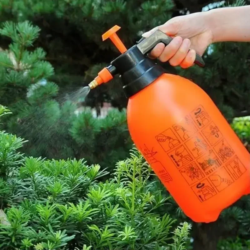 Color: Orange - 2.0/3.0L Car Washing Pressure Spray Pot Auto Clean Pump Sprayer Pressurized Spray Bottle GardeningTools