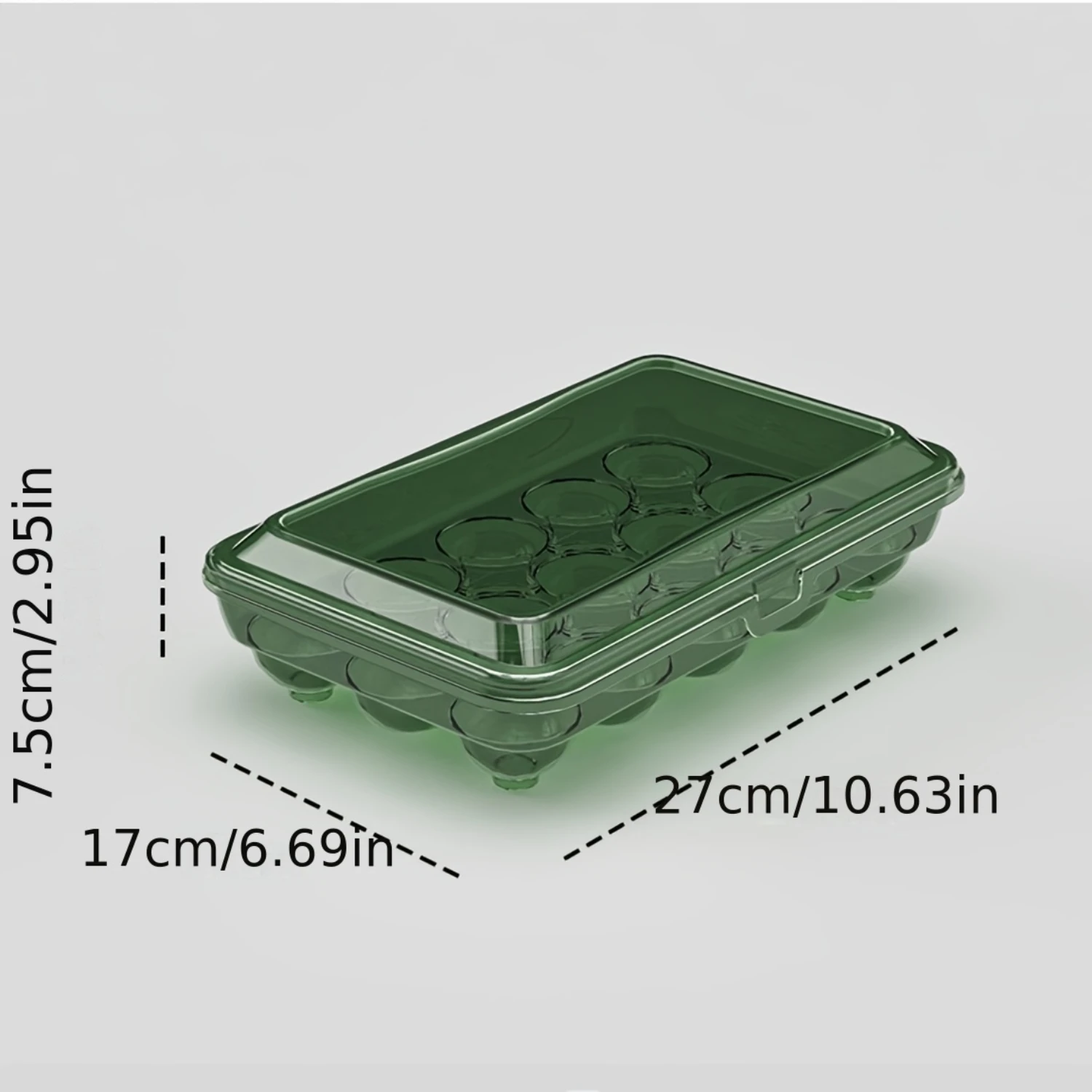 Color: black, Ships From: CHINA - 1pc Shock-Proof Egg Holder for Refrigerator, Transparent Plastic Egg Carton with Clamshell Design for Freshness, Supplies