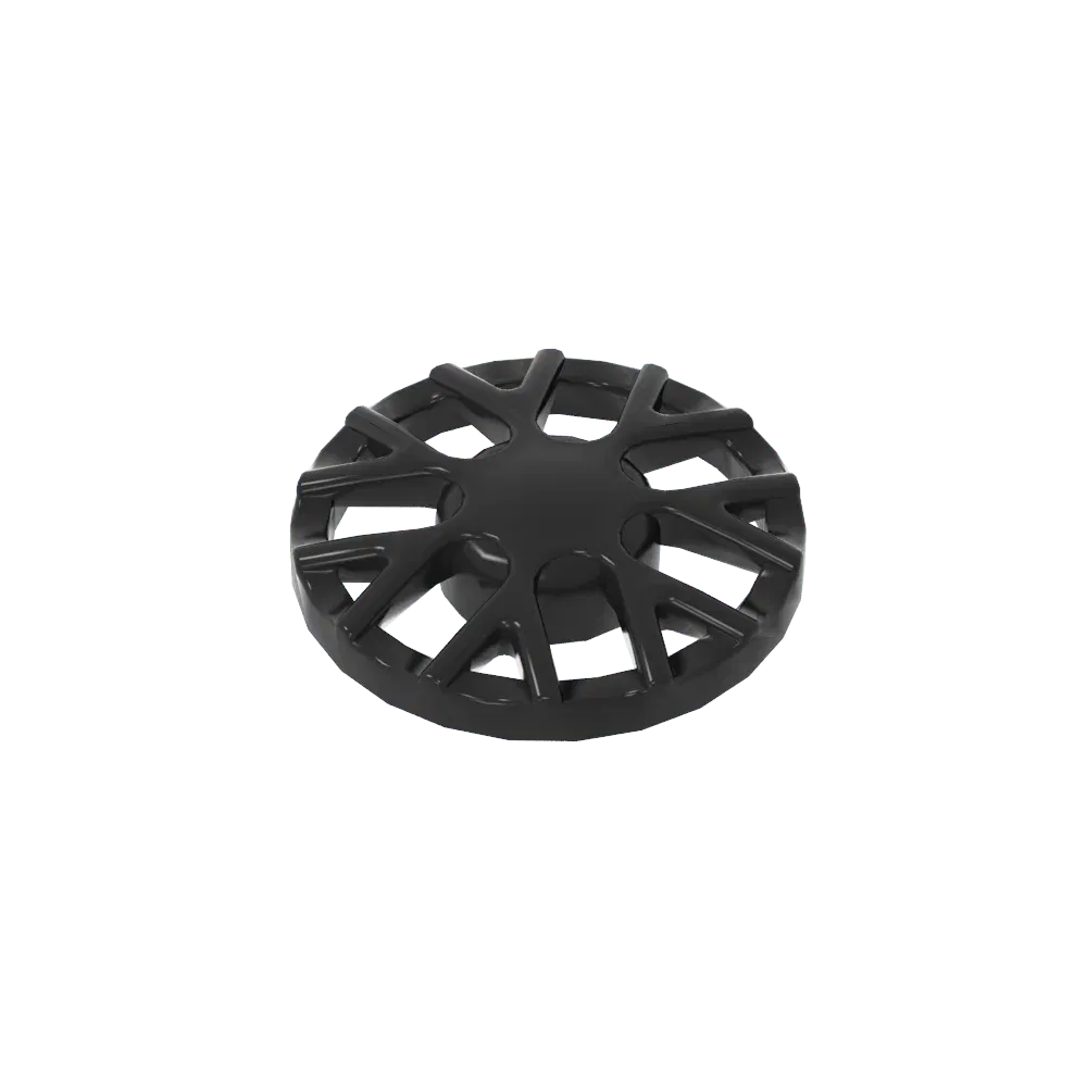 Color: WHITE - Gobricks GDS-21261 Wheel Cover 7 Spoke Y Shape - for Wheel 18976 compatible with lego 18979B Assembles Building Blocks