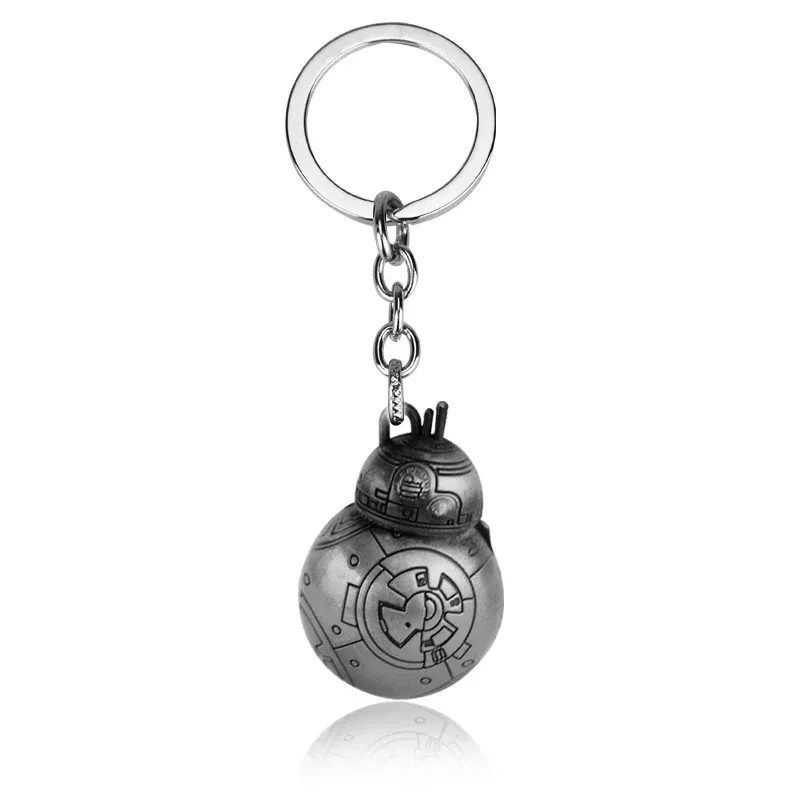 Color: PURPLE, Ships From: CHINA - Disney Star Wars Keychain Key Ring Spaceship Darth Vader Robot BB 8 Metal Pendant Cool Movie Jewelry For Men Car Key Chain