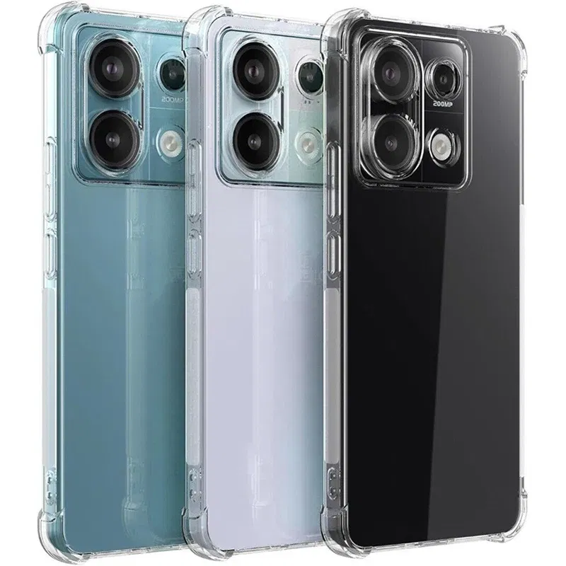 Color: Orange - Luxury Clear Shockproof Case For Xiaomi Redmi Note 13 12 11 Pro Plus Phone Cover on Redmi Note 10 9 PRO MAX 10S 9S Back Cover