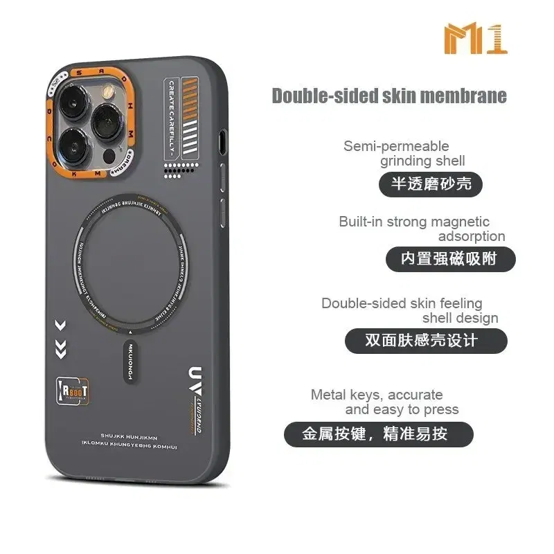 Color: Beige, Material: PP - Matte Magnetic Phone Case For iPhone 12 13 14 15 16 Pro Max Megsafe Wireless Charge Frosted Back Metal Lens Frame Buttons Cover
