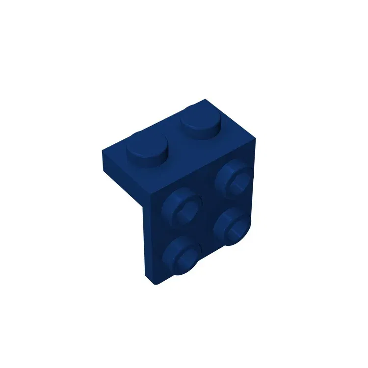Color: Silver - Gobricks GDS-641 ANGLE PLATE 1X2 / 2X2 compatible with lego 44728 21712 92411 children's toys Assembles Building Blocks