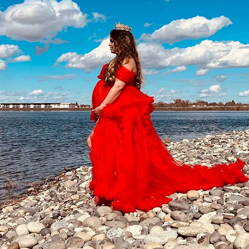 Color: Other, Maternity Size: XL, Ships From: CHINA - Tulle Long Maternity Dress Photoshoot п?»?°?‚ь?µ photography dresses baby shower dresses for pregnant woman п?»?°?‚ь?µ д?»я ?±?µ