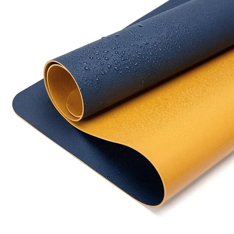 Color: Yellow - Large Mouse Pad Extra Big Non-Slip Desk Pad Waterproof PU Leather Desk Table Protector Gaming Mouse Mat for Game Office Work