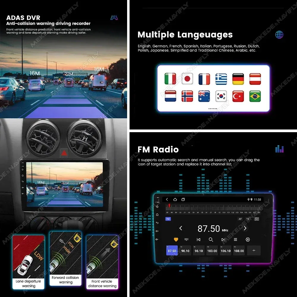 Color: green - Autoradio For Mazda 3 II For Mazda3 BL 2010-2012 Android 14 Car Radio Multimedia Player Head Unit Wireless Carplay Android Auto