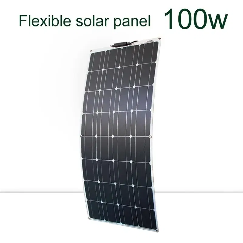 Color: Lavender, Ships From: CHINA - Top Solar panel kit and 300w 200w 100w flexible solar panels 12v 24v high efficiency battery charger module