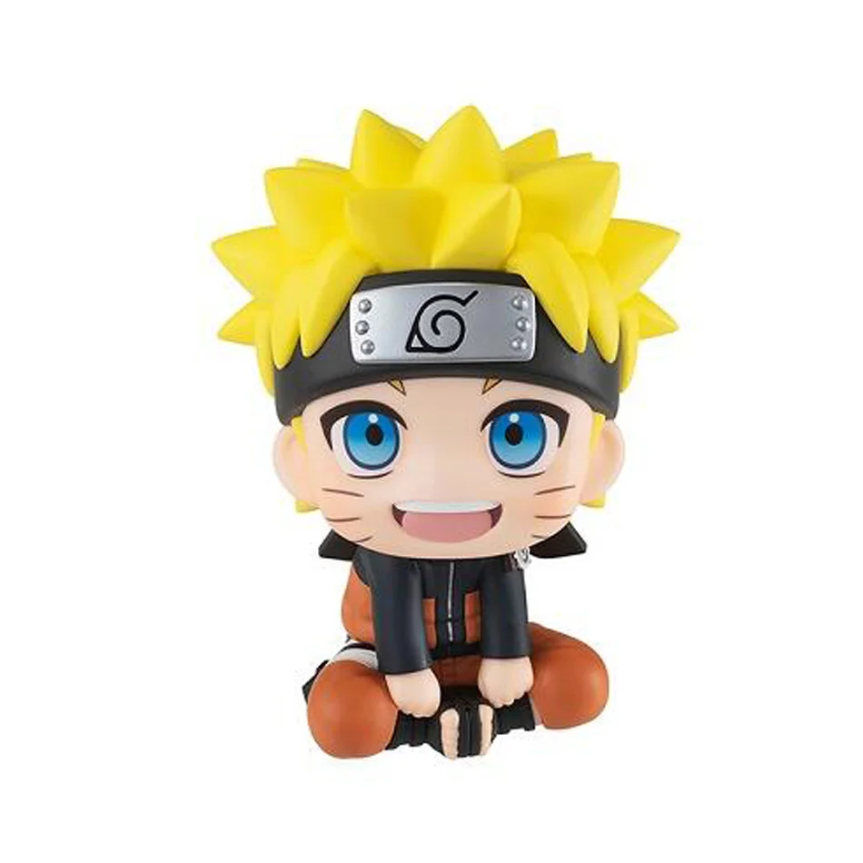 Color: black - 10cm Naruto Anime Figure Uzumaki Naruto Kakashi Uchiha Sasuke Itachi Cute Toys Q Figurals Action Figurine Model