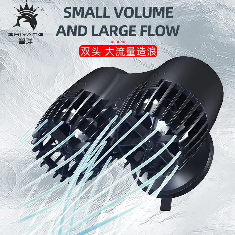 Color: GRAY, Power: 1W - Wavemaker Wave Maker Water Pump for Aquarium Fish Tank Submersible Aerobic Pump Water Circulation Pump Flow Surf Pump 220-240V