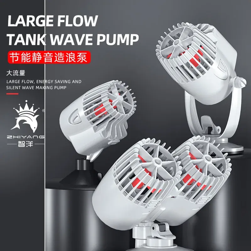 Color: GRAY, Power: 1W - Wavemaker Wave Maker Water Pump for Aquarium Fish Tank Submersible Aerobic Pump Water Circulation Pump Flow Surf Pump 220-240V