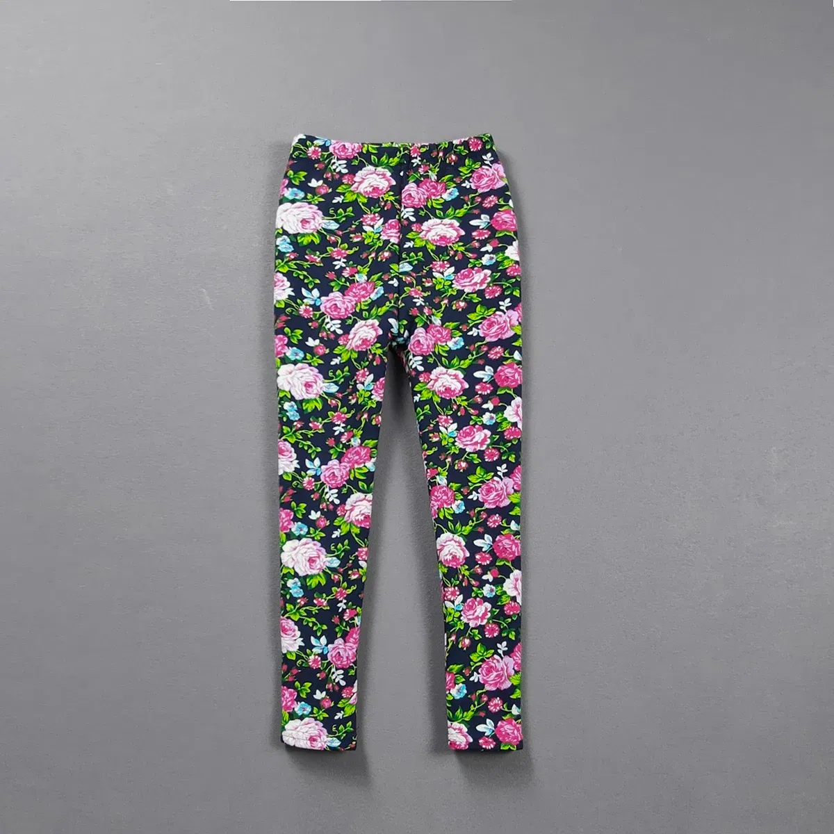 Color: Dark Grey, Kid Size: 4 - 2-11Y Girls' Pants Autumn and Winter Slim Fit Warm Bottom Pants Thickened Velvet Printed Children's Pants Baby Casual Pants