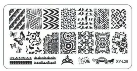 Color: light green - Kimcci Nail Stamping Plates Flamingo Nail Template Mandala Maple Leaf Stamp Nail Art Stamp Image Template Manicure Stencil Tools