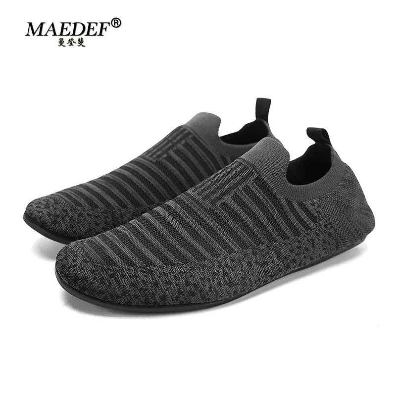 Color: WHITE, Shoe Size: 39 - MAEDEF Mens Shoes Comfortable Casual Shoes Men Home Slippers Lightweight Breathable Walking Moccasins Thin Bottom House Shoes