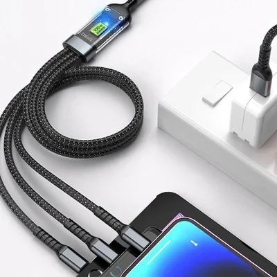 Transparent Luminous 3-in-1 Super Fast Charging