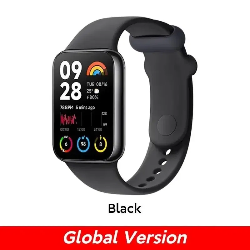 Color: WHITE, Ships From: CHINA - New! Band 8 Pro Global Version Smart Wristband1.74" Color Square AMOLED GNSS Blood Oxygen Heart Rate Monitor Bluetooth 5.3