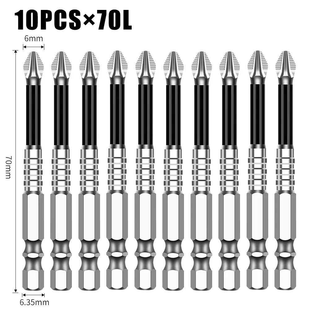 Color: Mint - K5 Non-slip High Hardness Bit S2 Strong Magnetic 5A Black Non-slip Cross Head Electric Drill Electric Screwdriver Bit