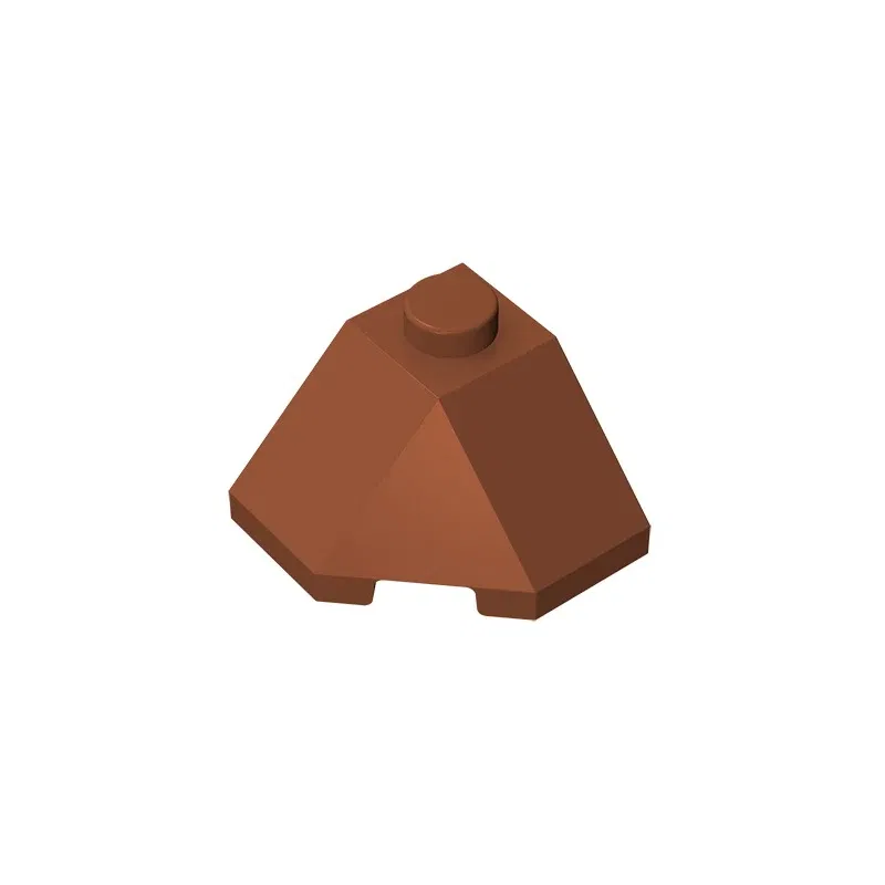 Color: army green - Gobricks GDS-802 ROOF TILE 2X2X1 45 DEGR.-BOT.45DEGR. compatible with lego 13548 children's DIY Educational Building Blocks Tech