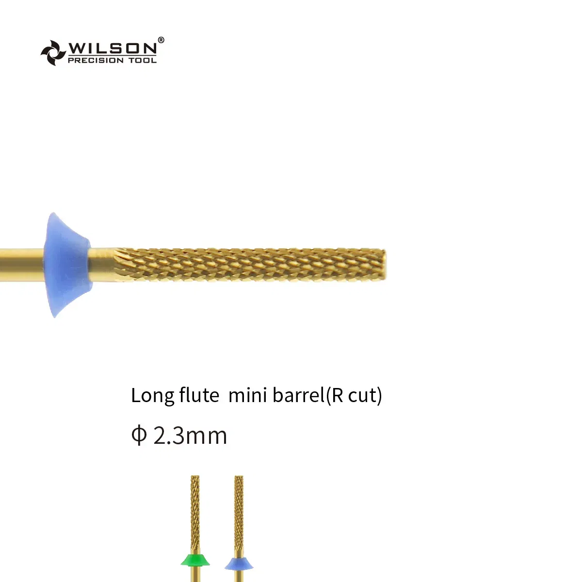Color: Light Grey, Ships From: CHINA - WILSON Long Flute 2.3mm Mini Barrel - R Rut -Tools Nails Cutters for manicure Drill Bits nails accessories remove hard gel