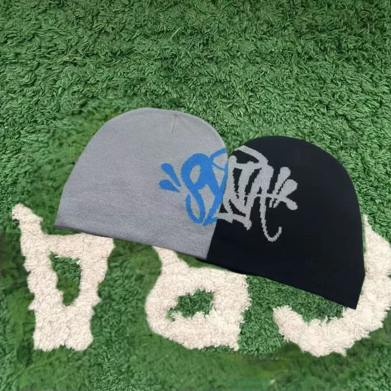 Color: Blue, Size: One Size - Central Cee Sy-na Running Cap Sy-na World Skull Hat 2023 New Knitting Sy-na Beanie Hat Men Women Paragraph Quality Cap Beanies