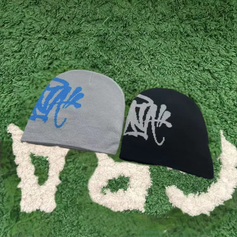Color: Blue, Size: One Size - Central Cee Sy-na Running Cap Sy-na World Skull Hat 2023 New Knitting Sy-na Beanie Hat Men Women Paragraph Quality Cap Beanies