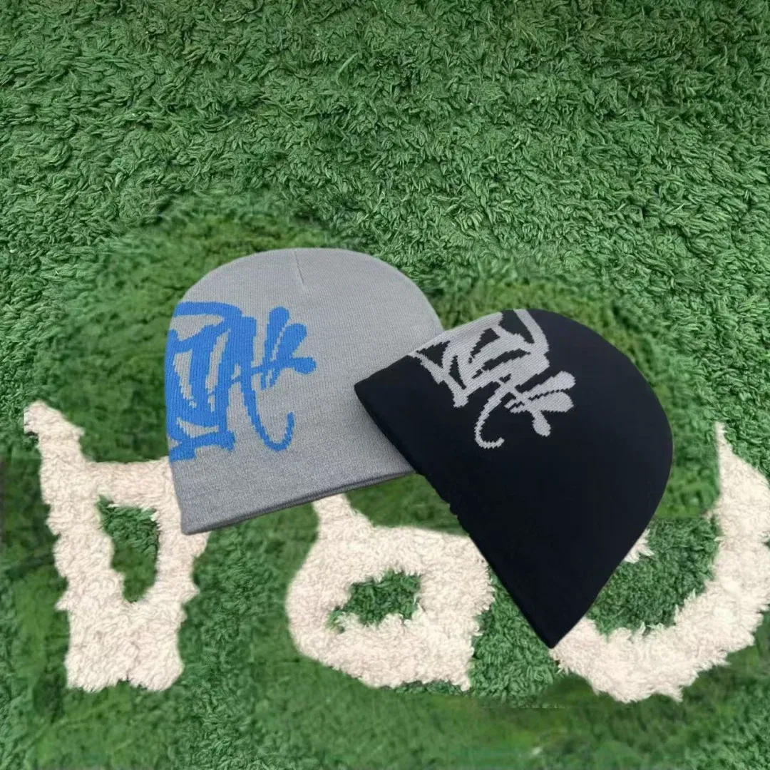 Color: Blue, Size: One Size - Central Cee Sy-na Running Cap Sy-na World Skull Hat 2023 New Knitting Sy-na Beanie Hat Men Women Paragraph Quality Cap Beanies