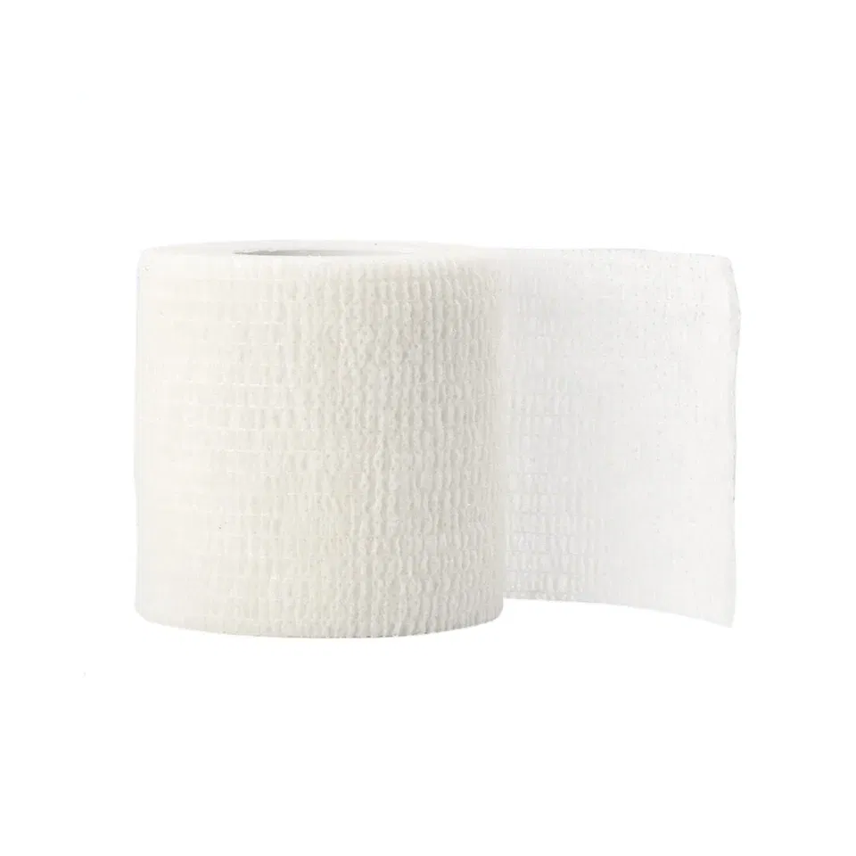 Color: WHITE - 1pc Disposable Self-adhesive Flex Elastic Bandage Tape For Tattoo Handle Grip Tube Wrap Elbow Sport Stick Accessories 5*450cm
