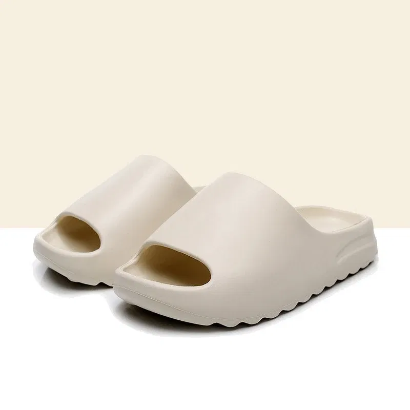 Color: SKY BLUE, Shoe Size: 40-41, Ships From: CHINA - Pallene 2025 New Men's Slippers Thick-sole Comfortable Men Sandals Non-slip Soft Sole Bathroom Slides Concise Light Men Slides