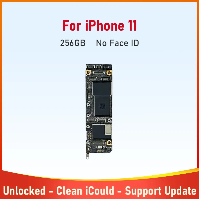 Color: black, Ships From: CHINA - New Phone Motherboard for iPhone 11 64g 128g 256g Mainboard With Face ID Unlocked Logic Board With Cleaned iCloud Support Update