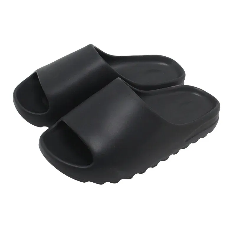 Color: Blue, Shoe Size: 35.5 - Summer Slippers Men Women Indoor Eva High Soft Bottom Sandals Open Toe Trend Slides Light Beach Shoes Slippers Home Size 35-46