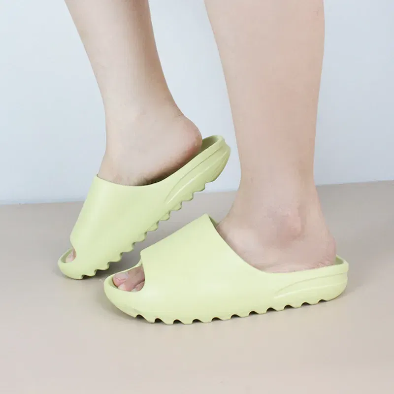 Color: Blue, Shoe Size: 35.5 - Summer Slippers Men Women Indoor Eva High Soft Bottom Sandals Open Toe Trend Slides Light Beach Shoes Slippers Home Size 35-46