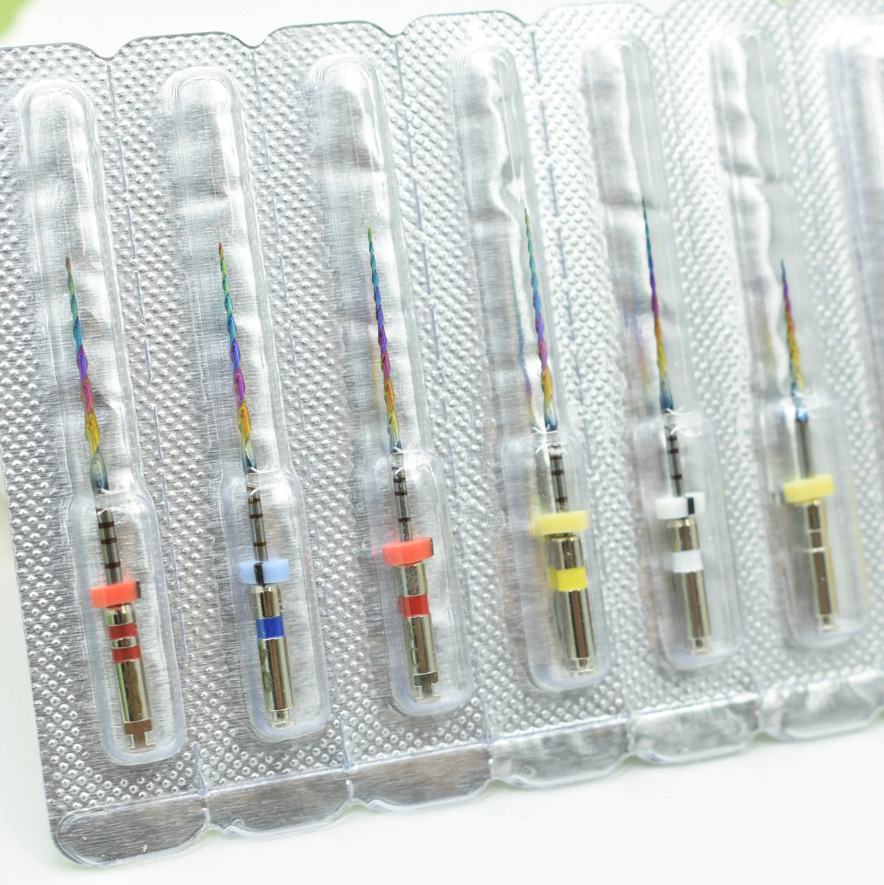 Color: FireBrick - Dental New Rotary Rainbow Files Thermal Activation Accessories Endodontic For Root Canal Files Cleaning Dentist Tool