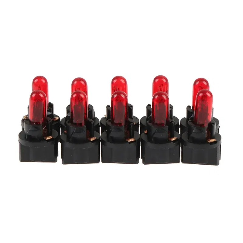 Emitting Color: Warm White - 10Pcs T5 SMD LED Car Light Automobiles Light-emitting Diode Instrument Gauge Dashboard Light Bulbs Auto Interior Indicator Lamp