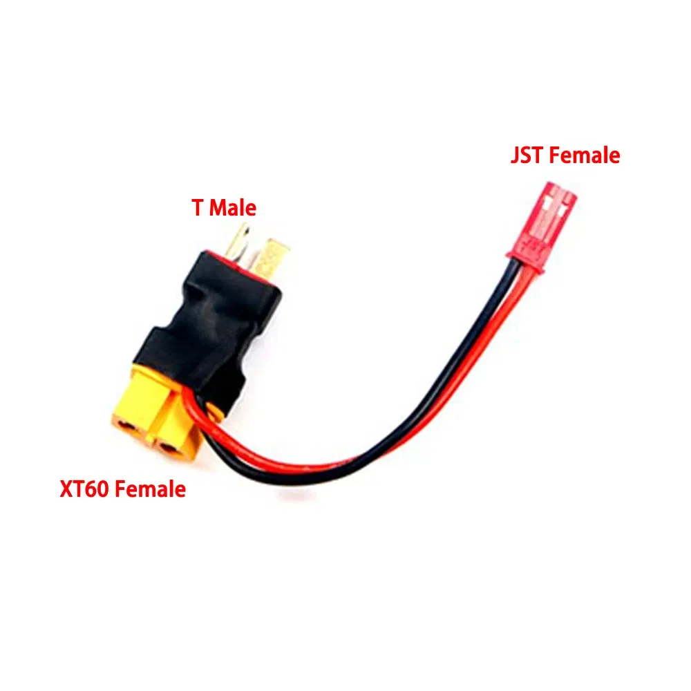 Color: Army Green - 1pcs XT60 XT T plug Female to Male JST Male / Female Adapter For RC Helicopter Quadcopter LiPo Battery Plug Connector