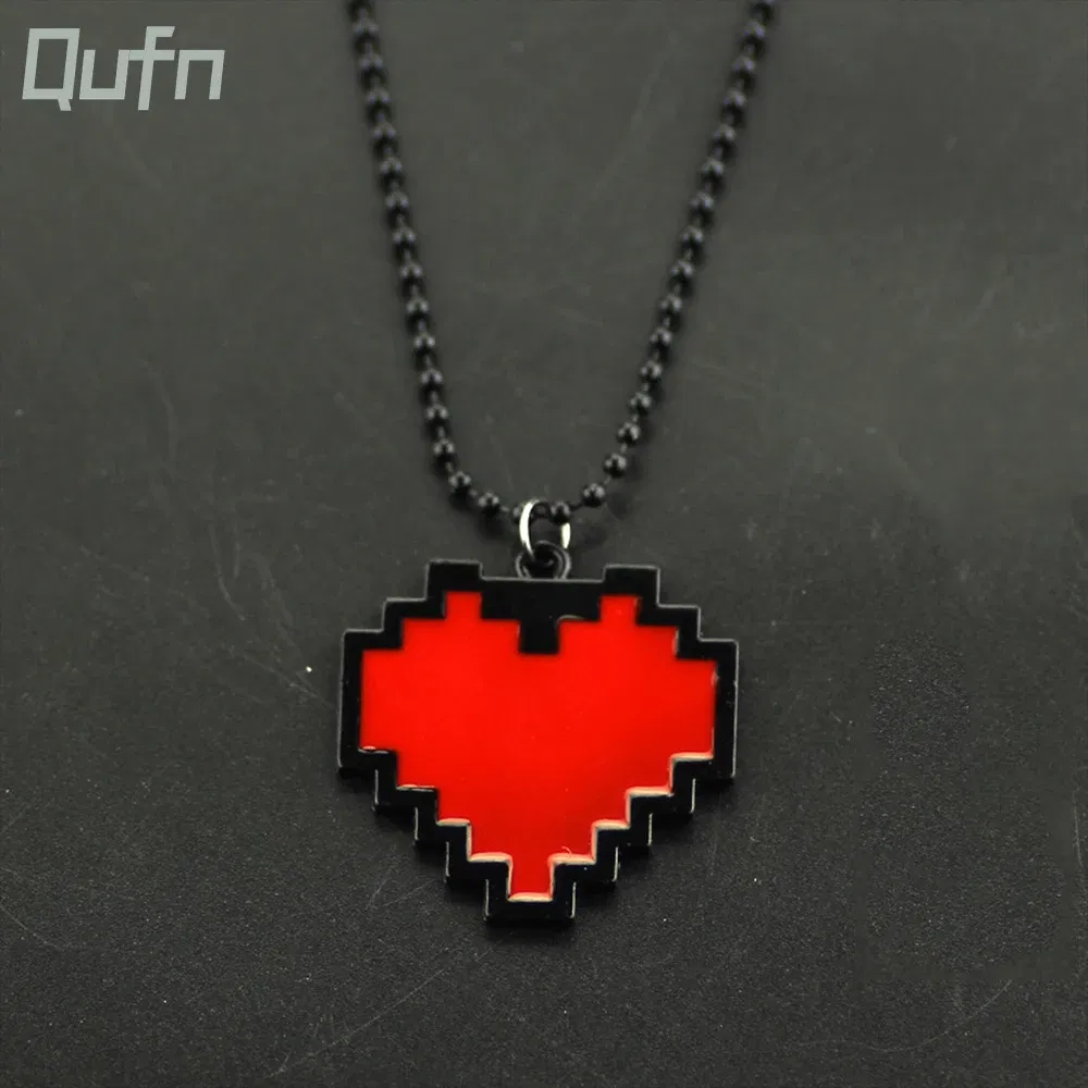 Metal Color: Light Yellow Gold Color, Ships From: CHINA - Fashion Necklaces Game Undertale Papyrus Sans Frisk Bravery LOVE Heart Necklace Pendant Link Chain Women Jewelry Accessories
