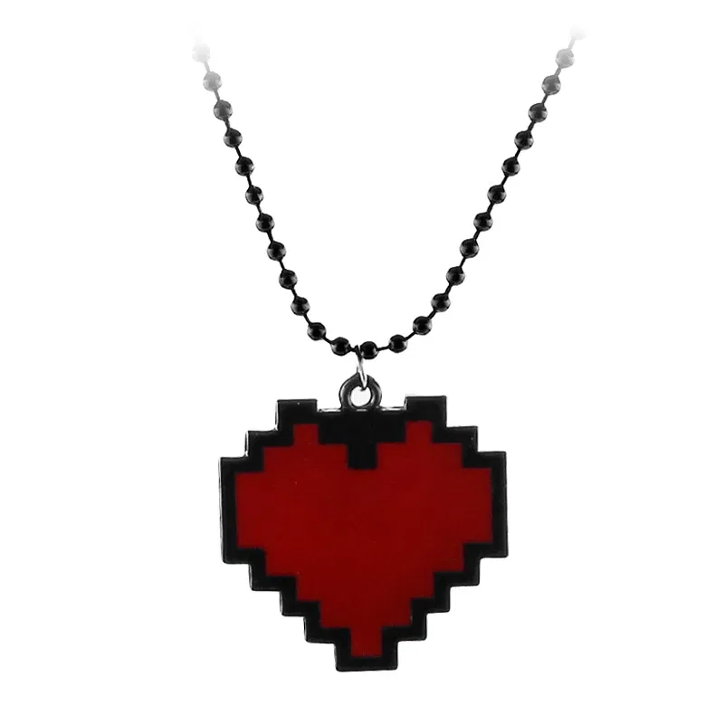 Metal Color: Light Yellow Gold Color, Ships From: CHINA - Fashion Necklaces Game Undertale Papyrus Sans Frisk Bravery LOVE Heart Necklace Pendant Link Chain Women Jewelry Accessories