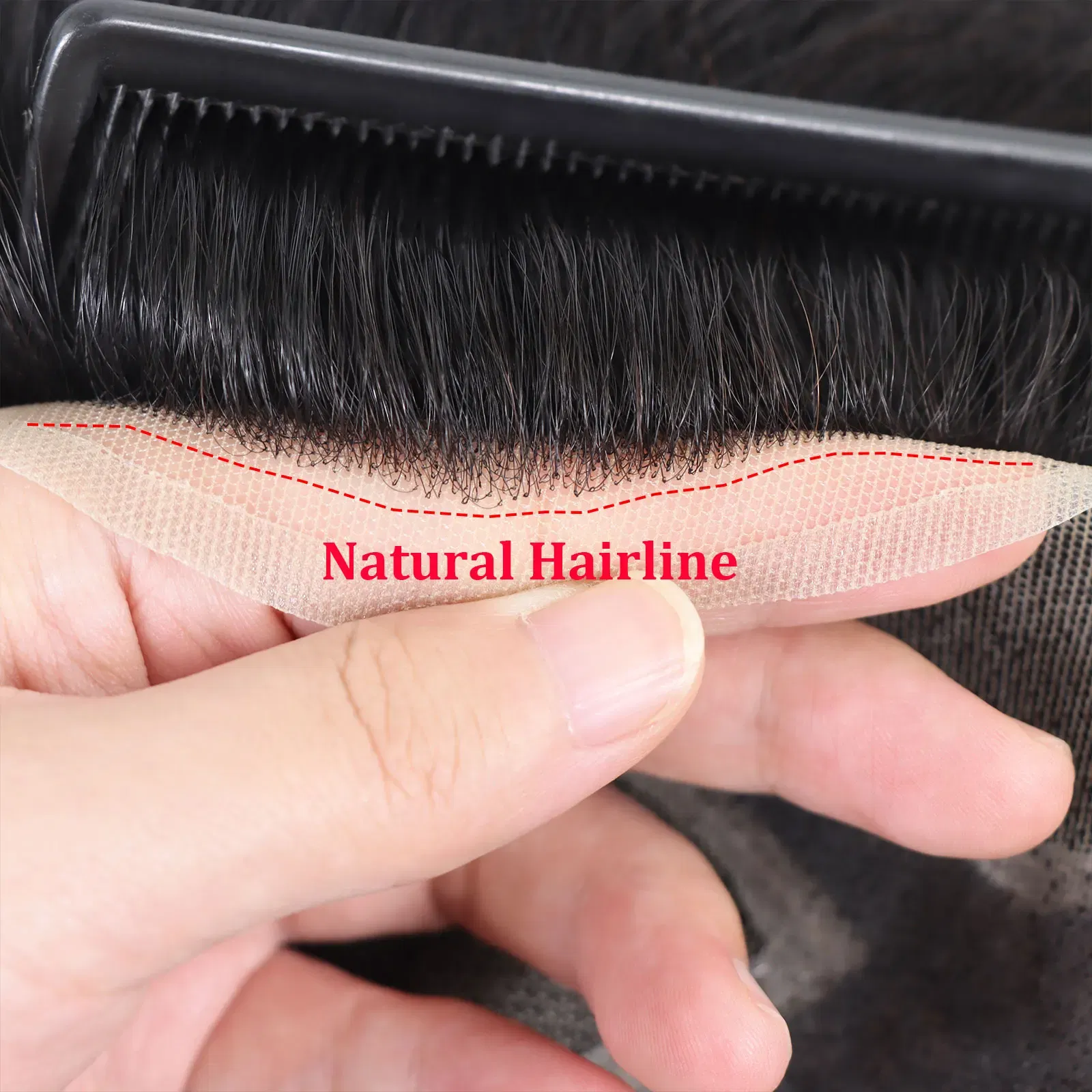 Toupee Color: 20#, Length: 6 inches, Toupee Size: 6x9 - 6*8/ 6*9/ 7*10/8*10 Lace With PU Toupee Men Breathable French Lace Front Men's Wig Human Hair Toupee Men's Replacement Systems