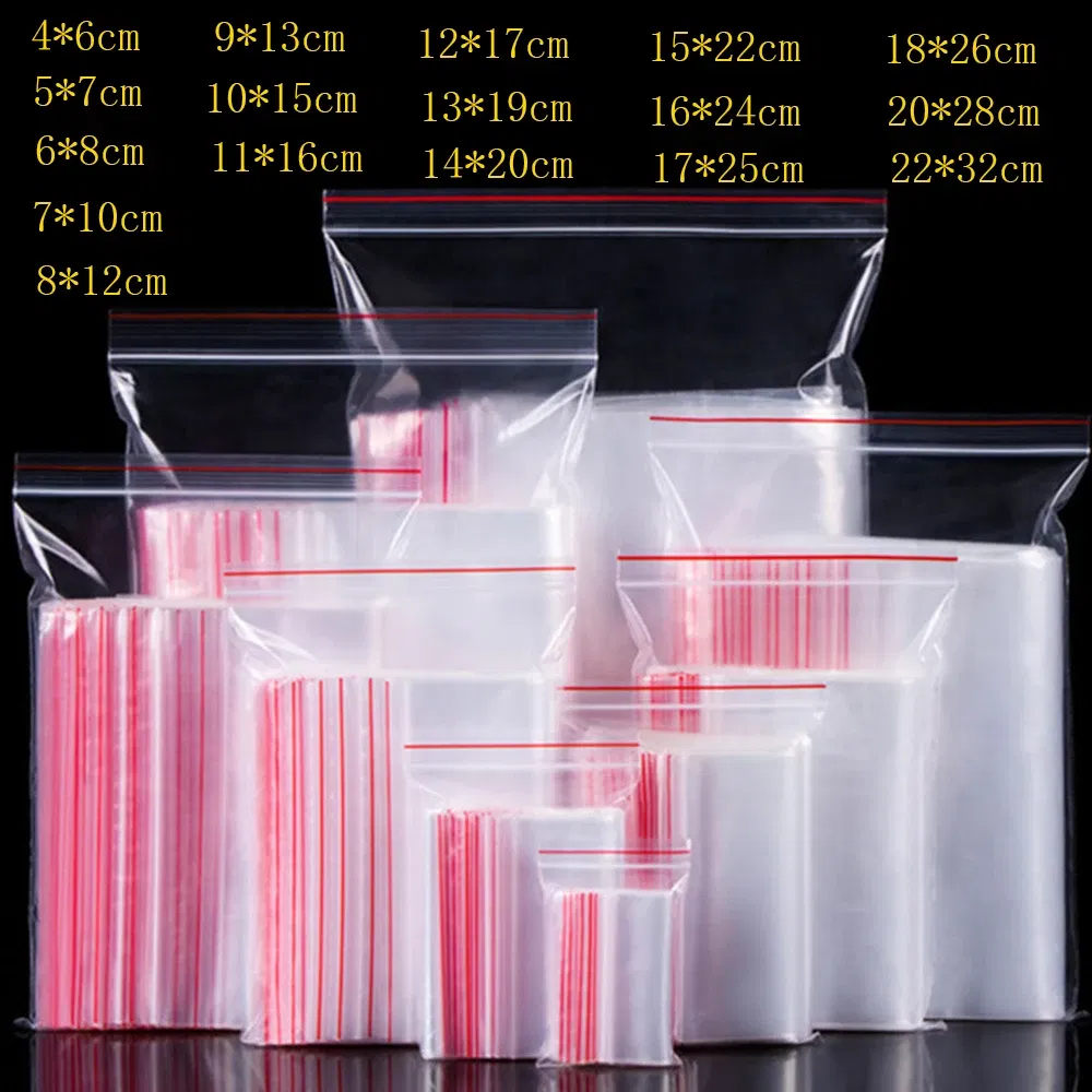 Color: Dark Khaki, Number of Pcs: 100Pcs, Specification: 13*19cm - 100pcs/pack Small Zip Lock Plastic Bags Reclosable Transparent Bag Shoe Bag Vacuum Storage Bag Food Storage Bag Poly Clear Bags