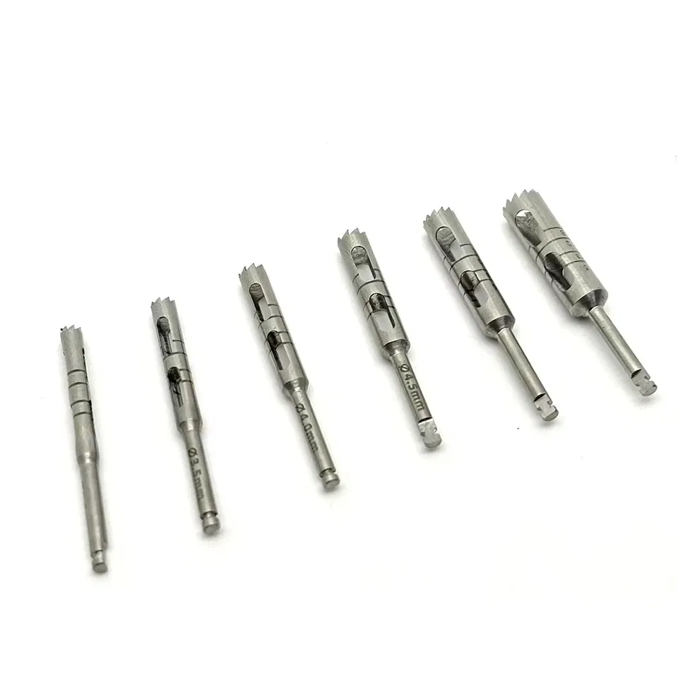 Color: Red - 1pcs Dental Implant Drills Kit Implant Long Trephine Bur Drills Surgical Instruments Dental Tools
