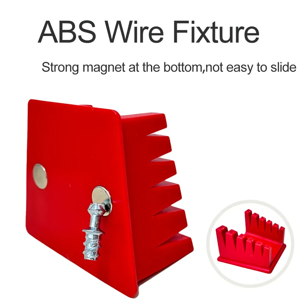 Color: Red - ABS Welding Wire Fixture Soldering Wire Holder High Temperature Resistance 3D Printer Part Strong Magnetic Bracket Welding Clamp
