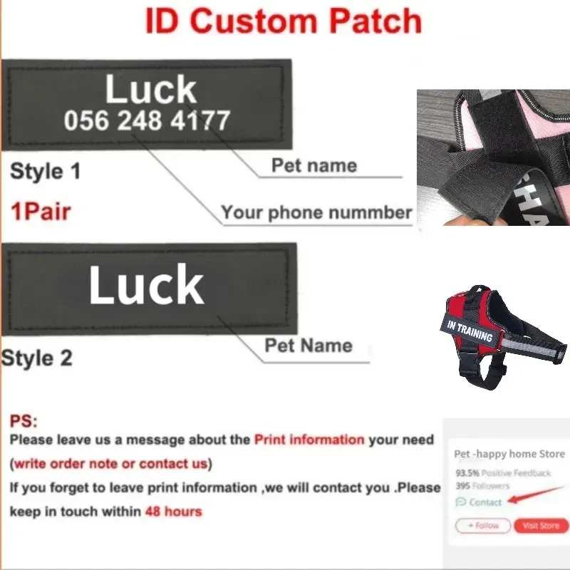 Color: Pink, Size: XL - Custom Dog Harness Reflective and Breathable Adjustable Tank Top Free Personalized Name Label Pet leash Set