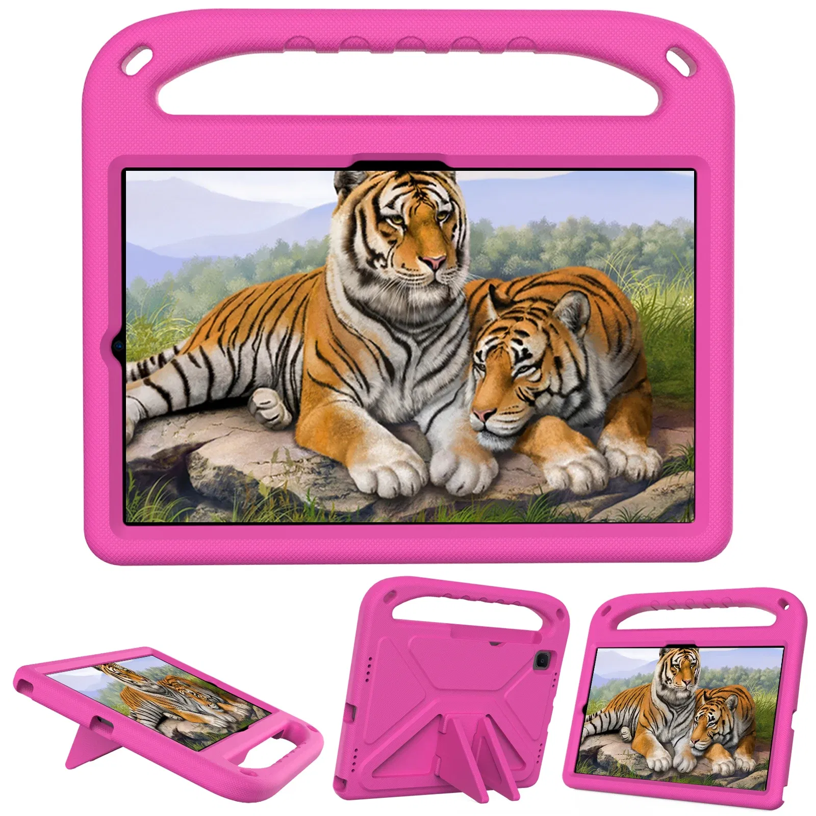 Color: Pink, Size: iPad pro 12.9 - Kids tablet case for Samsung Galaxy Tab S9FE+ S9+ S9 S8 S8+ S7FE S7+ A7Lite S5e S6 Lite A9+ A9 A8 A7 T510 T307U Child shel