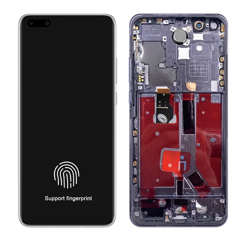 Color: AQUA, Ships From: CHINA - Top A+ 6.58"NEW P40 Pro Screen Replacement for huawei P40 Pro LCD display ELS-NX9 ELS-N04 Touch Screen Digital with Frame