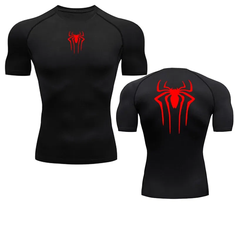 Color: Brown, Size: S - Printed Men's Athletic Compression Shirts Athletic Quick Dry Breathable Rash Guard Athletic Tight Workout Tops Summer Men