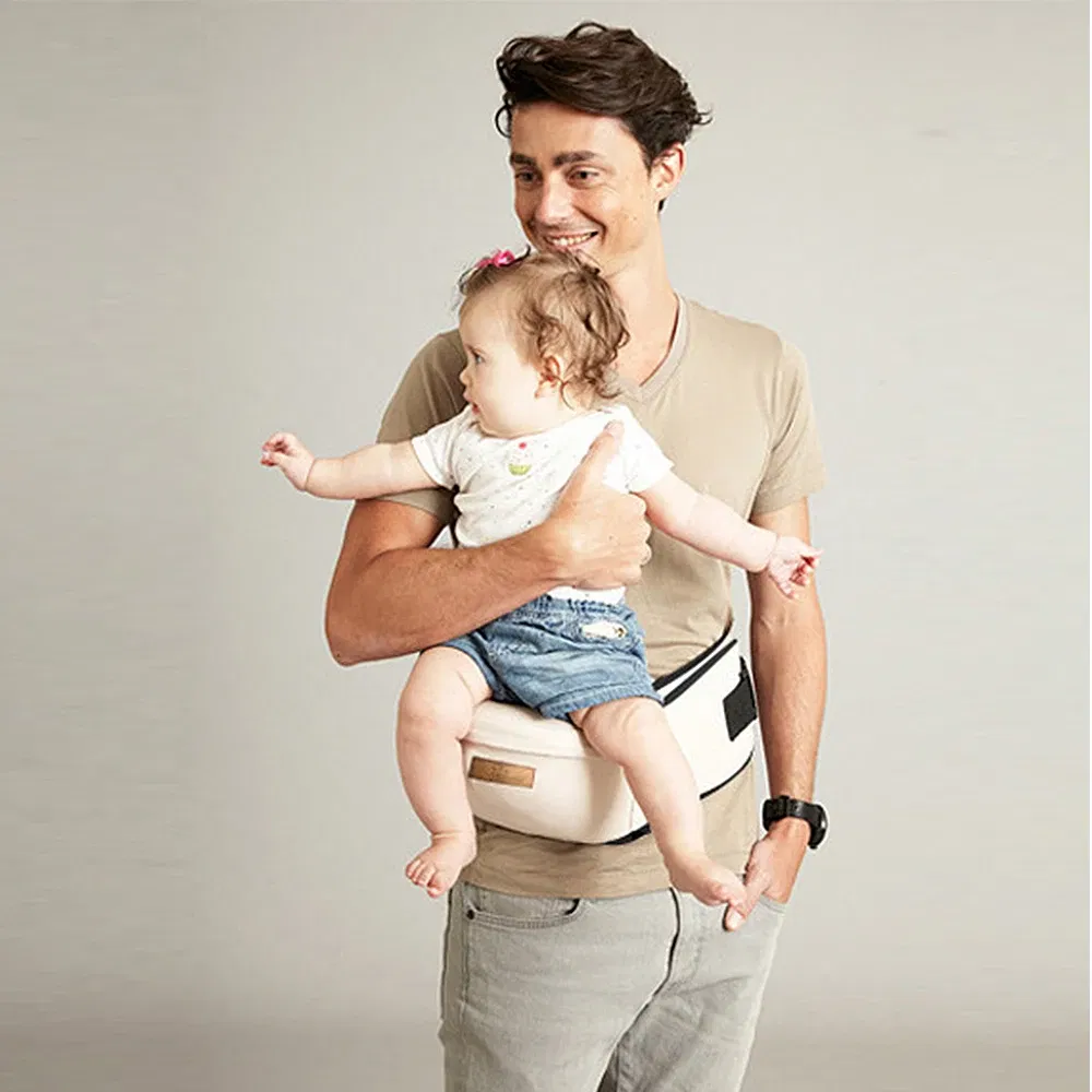 Color: Red - Baby Carrier Waist Stool Walkers Baby Sling Hold Waist Belt Backpack Hipseat Belt Kids Adjustable Infant Hip Seat