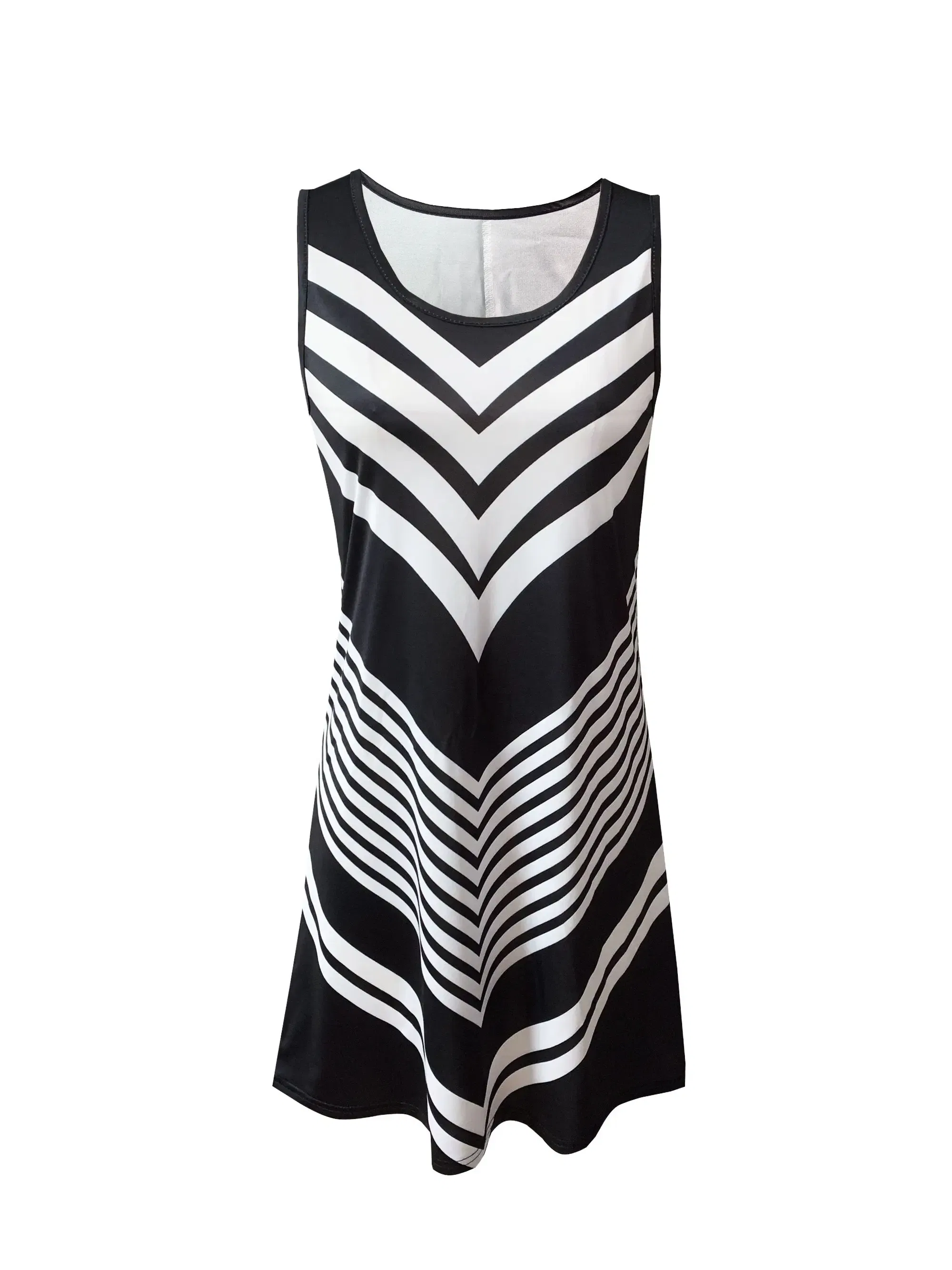 Color: black, Size: M - women's fashion Sleeveless Vacation Dress
