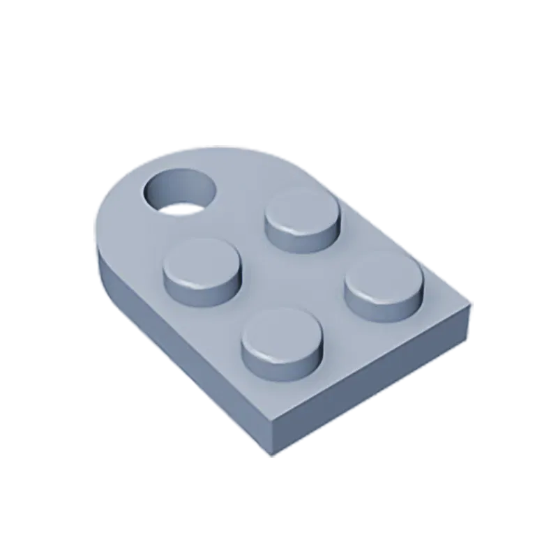 Color: Light Blue - Gobricks 1pcs Moc Bricks Plate Special Parts 3x2 with Hole Compatible with 3176 Assemble Building Block Kids Toys DIY Gift Adult