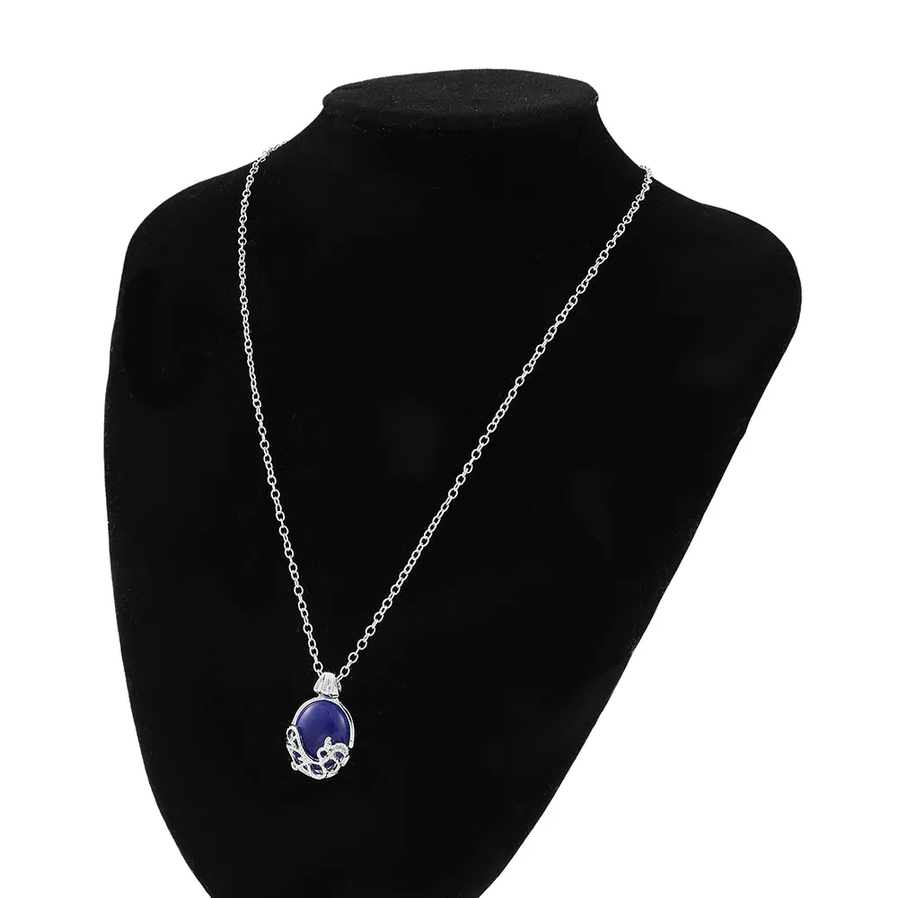 The Vampire Diaries Katherine Alloy Pendent Charm Necklace Nature Stone Fashion Pendants Cool Necklaces Movie Jewelry