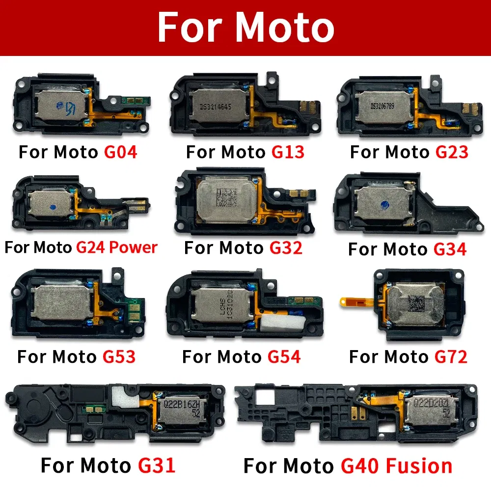 Color: Red - 10Pcs, Loud Speaker Buzzer Ringer Accessories For Motorola Moto G13 G23 G53 G04 G14 G24 G34 G54 G40 G22 G32 G52 G72 G73 G42 G82