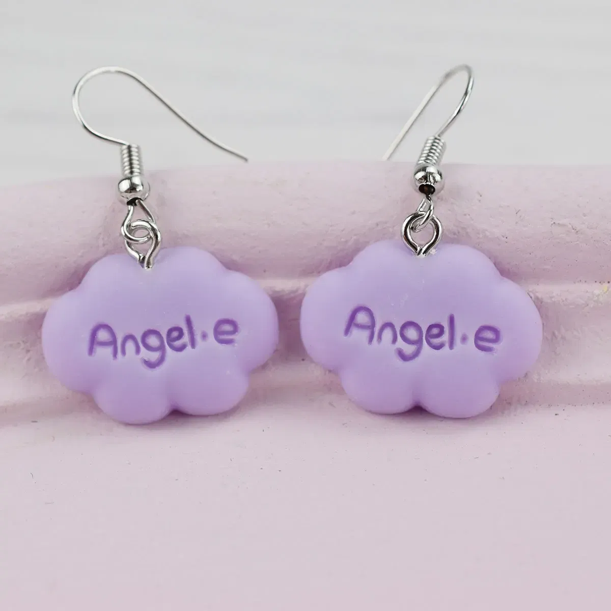Metal Color: Red Wine - Ultra-Low New Fashion Cute White Cloud Stud Earrings Delicate Mushroom Clouds for Women Girls Ear Jewelry Wholesale Gifts Bear