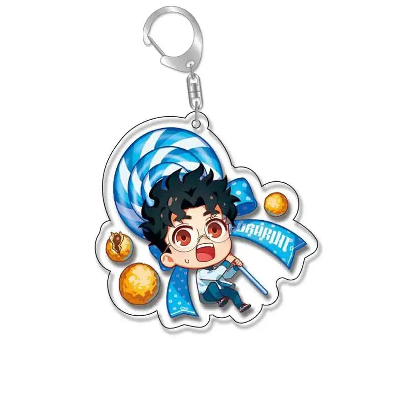 Color: Silver - Anime Dandadan Momocute Cartoon Key Ring Keychain Jewelry Girl Pendant Fashion Children Gift Accessories Bag Charms Acrylic